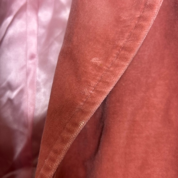 Juicy Couture Pink Velvet Button down Jacket Blazer - Picture 7 of 12